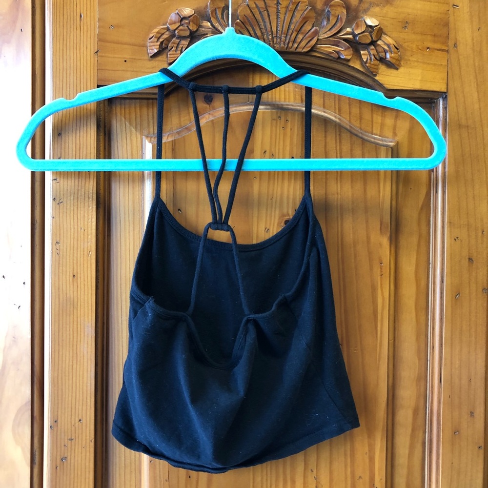 I love Derek crop top with cage back size m